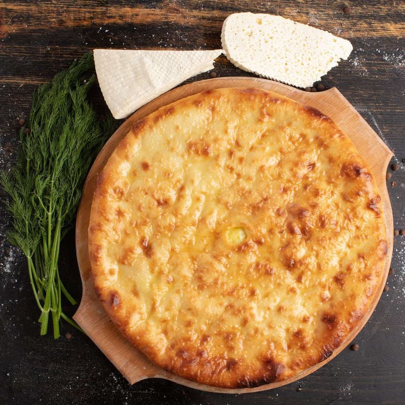 Пирог с сыром и зеленью